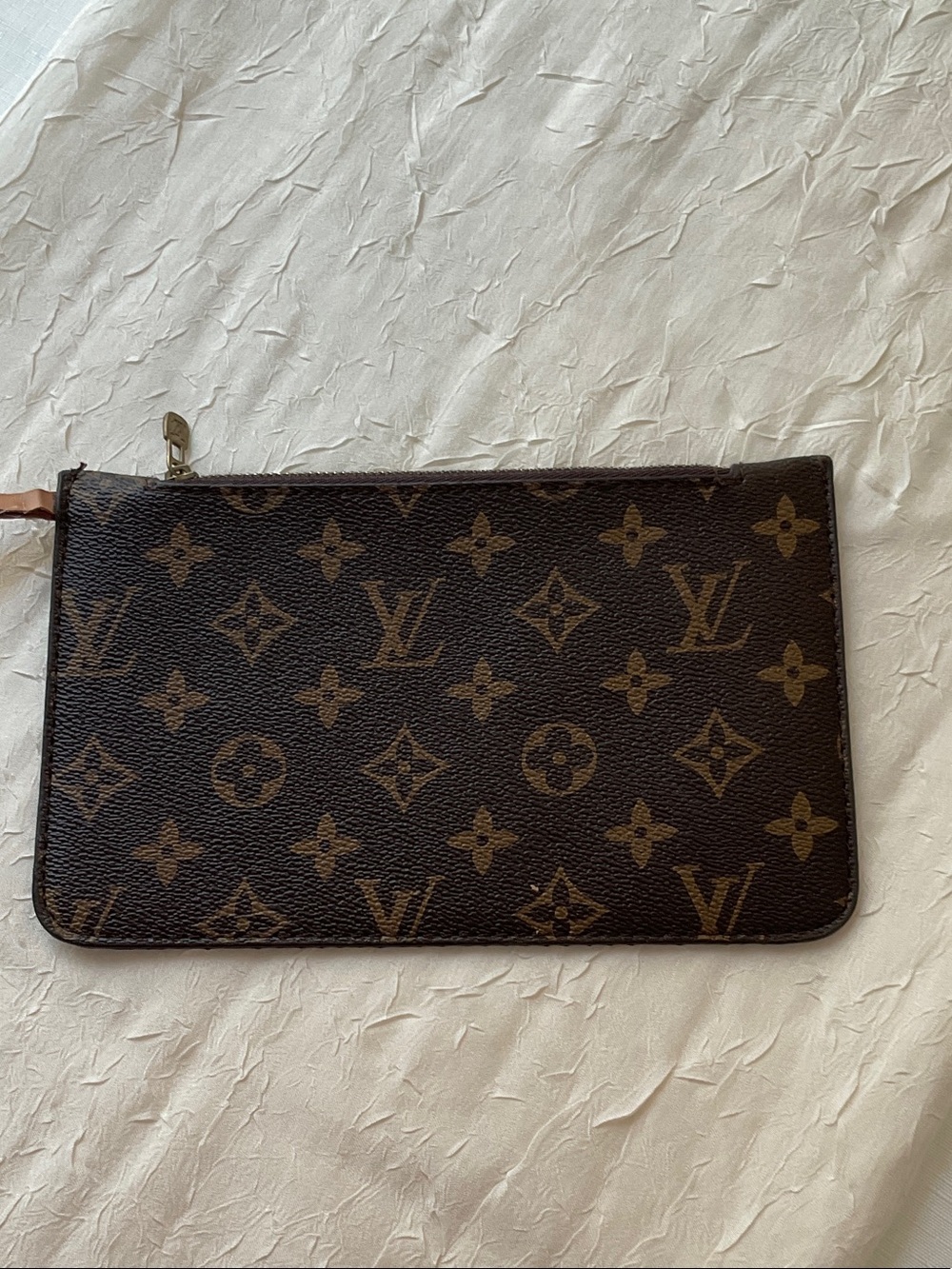 Monogram Mini Pouch in Brown